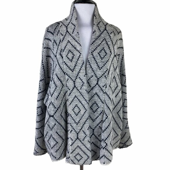 Billabong Oversized Waterfall Cardigan Geometric - Picture 3 of 15